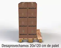 Palet tradicional con espacio desaprovechado